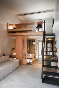 Maisonette – Treppe zum Schlafzimmer – Pilot Amphora Boutique Hotel, Georgioupoli
