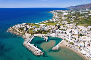 Makrys Gialos von oben – Afroditi Apartments Makrys Gialos Kreta
