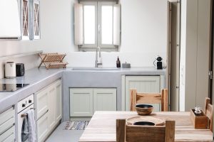 Mandri – Küche – Pénde Natura Residences, Kalo Ampeli