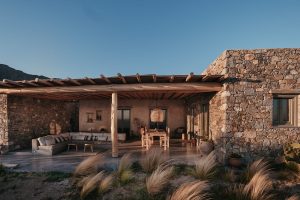 Mandri – überdachte Veranda – Pénde Natura Residences, Kalo Ampeli