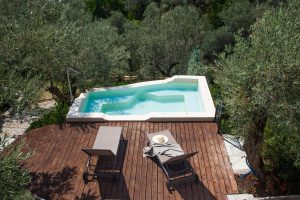 Mini-Pool auf der Terrasse – Villa Ioanna, Ano Gatzea, Pilion