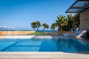 Pool mit Meerblick, Villa Artemis Tavronitis