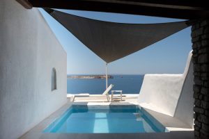 Privatpool der Villa 1 – Acres Sunset Residence, Paros