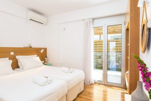 Schlafzimmer Thalasses Villas Rethymno