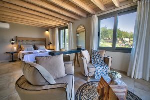 Schlafzimmer Villa 2 Luxury Glyfada Bay Villas Paxos