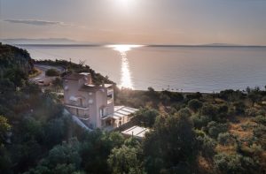Sonnenaufgang über dem Argolischen Golf - – Nikole’s Villas, Tyros