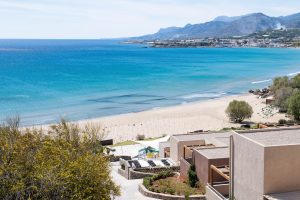 Strand von Makrys Gialos – Afroditi Apartments Makrys Gialos Kreta