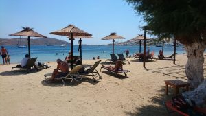 Strand vor dem Hotel – Asteri Hotel ***, Livadi