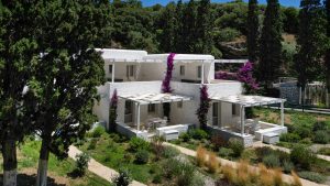 Strandhaus mit Bougainvillea Votsalo Seaside Andros