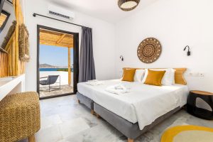 Superior-Zimmer Meerblick Omilos Beachfront House Paros