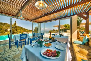 Taverne der Anlage Glyfada Greek Villas Paxos