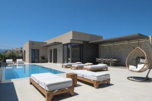Terrasse am Pool, Villa Athina Tavronitis