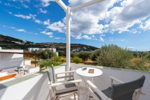 Terrasse des Honeymoon-Zimmers - – Blue Fish Sifnos, Platis Gialos