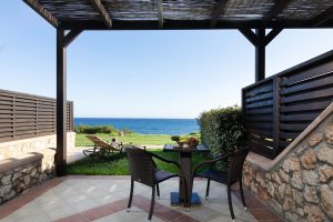 Terrasse mit Meerblick Al Mare Villas Kiotari