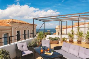 Terrasse mit Meerblick – Elia Palazzo, Chania