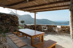 Terrasse mit Meerblick – Koukios & Moustis, Kalo Ampeli