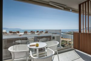Terrasse mit Meerblick - Romantica Apartments Agia Pelagia Kythira