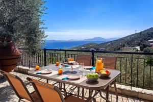 Terrasse mit Meerblick – Villa Ioanna, Ano Gatzea, Pilion