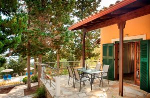 Veranda mit Meerblick Glyfada Ionion Villa & Studio Paxos