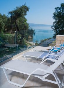 Veranda mit Meerblick Villa Nikolakis Kerasia