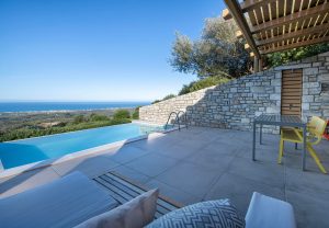 Villa Eva – Pool mit Meerblick – Thea Villas, Kournas