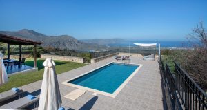 Villa Thea – Pool mit Blick aufs Meer – Thea Villas, Kournas
