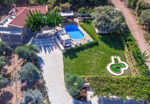 Villa von oben, Villa4Dreams Gerani