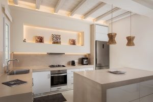 Voll ausgestattete Küche - – Andros Royal Villa, Gavrio