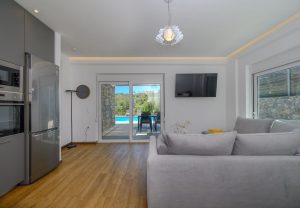 Wohn- und Essbereich, Kalostous Villas Agia Triada