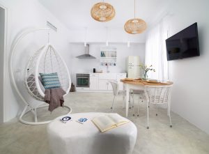 Wohn- und Essbereich Votsalo Seaside Andros