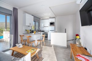 Wohnbereich der Aqua Villa IV - – Elafonisos Aqua Villas