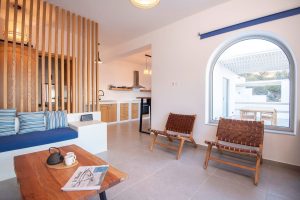 Casa Mare – Wohnraum mit Küche – Melitsachas, Kalymnos