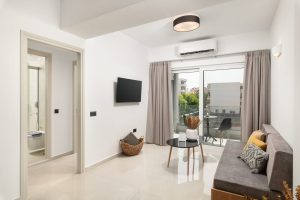 Wohnraum mit Küche – Elia City Apartments, Chania